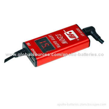 120W Ultra-slim Universal Laptop AC Adapter with LCD Display